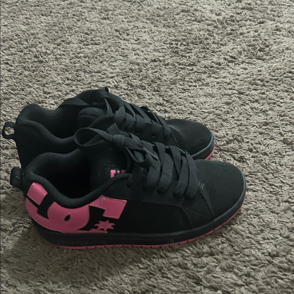 DC Black and Pink Sneakers